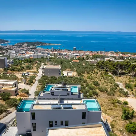 빌라 Luxury Helena With Heated Pool 마카르스카